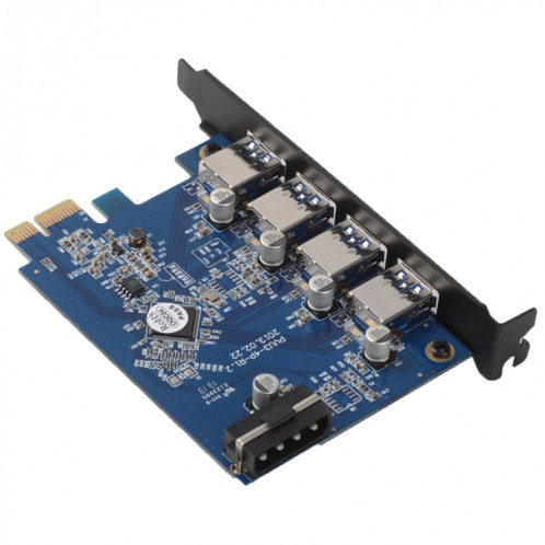 ORICO PVU3-4P 4 Ports USB3.0 PCI Express Carte pour le Bureau (Noir) SO021B1801-06