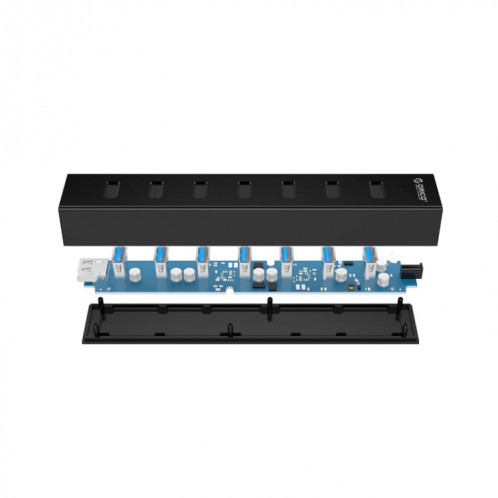 ORICO H7013-U3 ABS matériel bureau 7 ports USB 3.0 HUB avec 1 m câble USB (noir) SO024B468-09