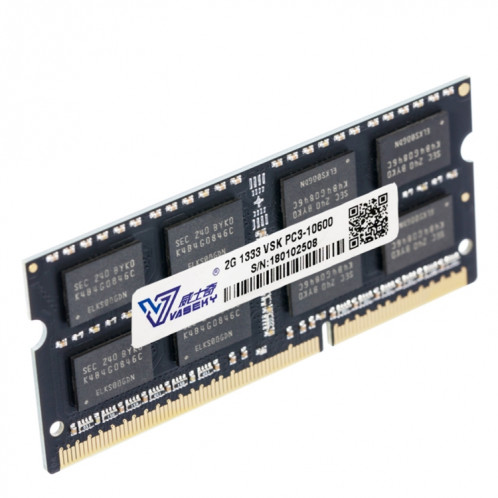 Vaseky 2GB 1333 MHz PC3-10600 DDR3 PC Mémoire RAM Module pour Ordinateur Portable SV3050168-03