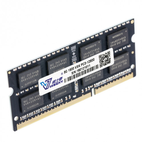 Vaseky 8GB 1600 MHz PC3-12800 DDR3 PC Mémoire RAM Module pour ordinateur portable SV3053251-03