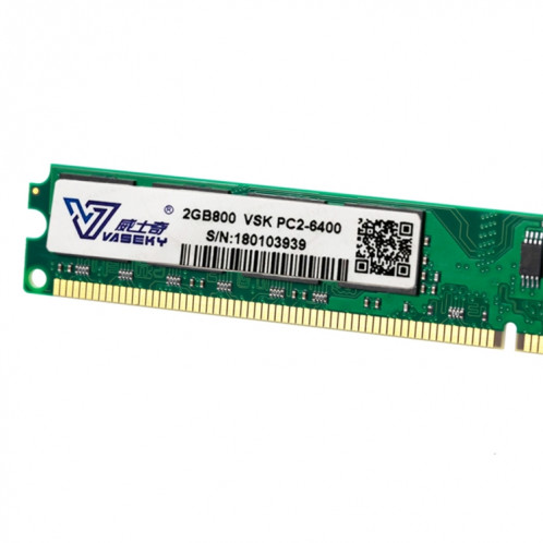 Module de mémoire vive Vaseky 2GB 800 MHz PC2-6400 DDR2 pour ordinateur de bureau SV30571130-05