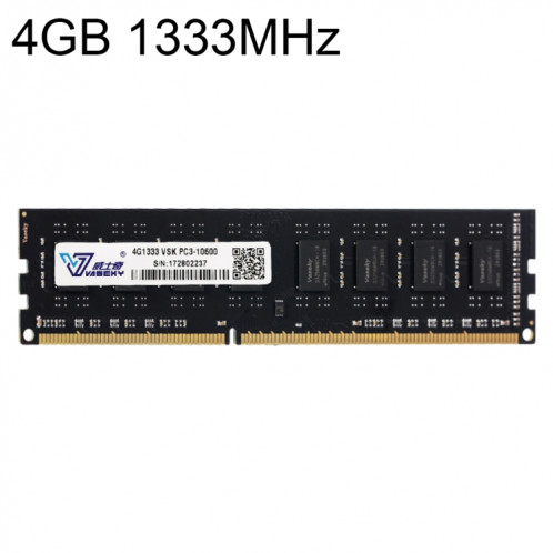 Vaseky 4GB 1333 MHz PC3-10600 DDR3 PC Mémoire RAM Module pour ordinateur de bureau SV30641190-03