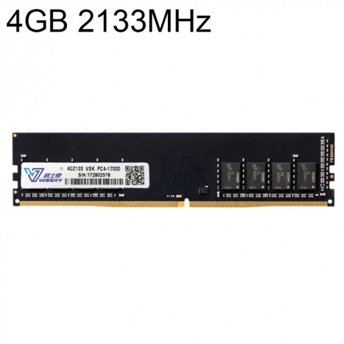 Module de mémoire vive Vaseky 4GB 2133MHz PC4-17000 DDR4 pour PC de bureau SV30681476-03