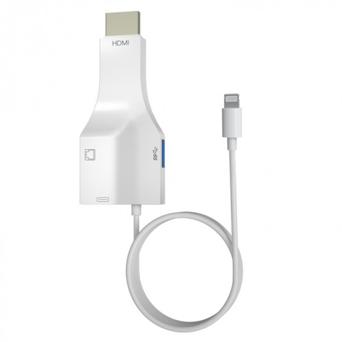 NK-1079 8 broches à HDMI mâle + USB femelle + RJ45 Câble adaptateur femelle, longueur: 1m SH31411449-06