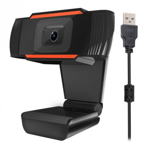 A870 12,0 méga pixels HD 360 degrés WebCam USB 2.0 PC Caméra avec microphone pour ordinateur portable PC Skype, longueur de câble: 1,4 m (orange) SH452E1239-010