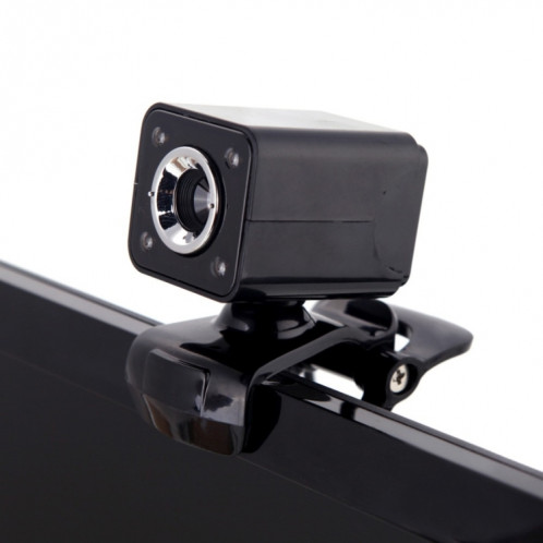 A862 caméra de fil USB rotative 12MP HD WebCam 360 degrés avec microphone et 4 lumières LED pour ordinateur de bureau Ordinateur portable PC Skype, longueur de câble: 1,4 m SH55BR1158-06