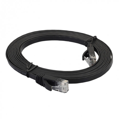 Câble réseau LAN plat Ethernet ultra-plat 3m CAT6, cordon RJ45 (noir) S3464B1029-06
