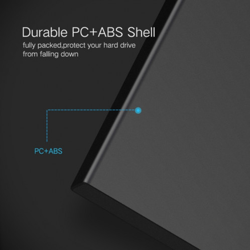 UGREEN US221 HDD Enclosure 2.5 pouces SATA vers USB 3.0 SSD Adaptateur Disque dur Boîtier Disque dur externe, Support UASP Protocol, Câble USB fixe SU512A1047-014