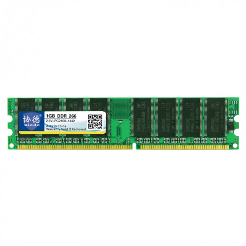 XIEDE X003 DDR 266 MHz, 1 Go, module de mémoire RAM à compatibilité totale avec ordinateur de bureau SX3765167-07