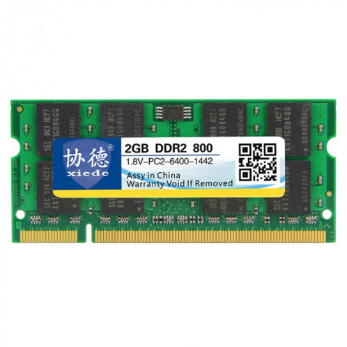 XIEDE X027 DDR2 800 MHz 2 Go Module de mémoire vive avec compatibilité totale SX377264-07