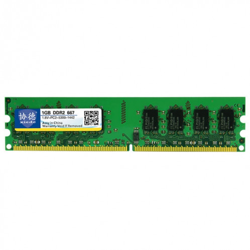 XIEDE X010 DDR2 667 MHz 1 Go Module de mémoire RAM à compatibilité totale pour PC de bureau SX3777695-06