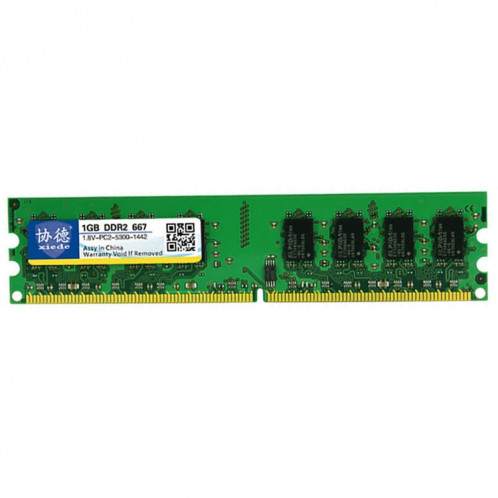 XIEDE X010 DDR2 667 MHz 1 Go Module de mémoire RAM à compatibilité totale pour PC de bureau SX3777695-06