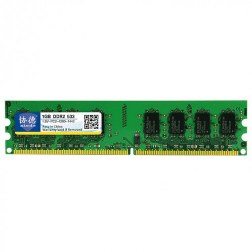 XIEDE X014 DDR2 533 MHz 1 Go Module de mémoire vive avec compatibilité totale pour PC de bureau SX37811179-06