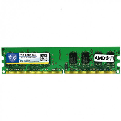 XIEDE X020 DDR2 800 MHz 2 Go Module de mémoire RAM général AMD spécial pour PC de bureau SX37871003-06