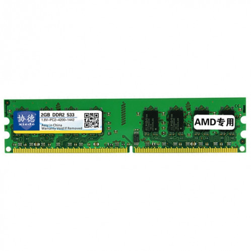 XIEDE X023 DDR2 533 MHz, 2 Go, module général de mémoire RAM AMD spéciale pour PC de bureau SX37901625-06