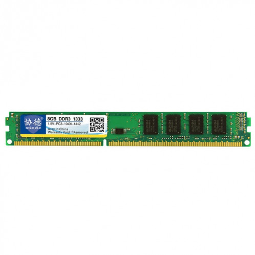 XIEDE X032 DDR3 1333 MHz 8GB 1.5V Module de mémoire vive avec compatibilité totale pour PC de bureau SX3804371-06