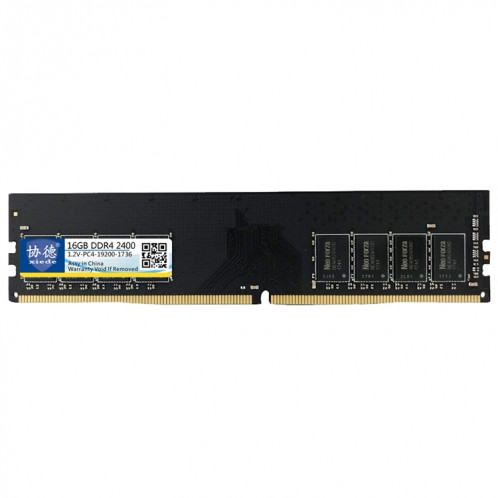 XIEDE X053 DDR4 2400 MHz 16 Go Module de mémoire vive avec compatibilité totale pour PC de bureau SX38291676-06