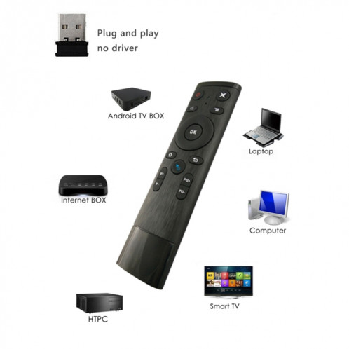 Q5 2.4G RF 3D Brossé Mode Somatosensoriel Télécommande universelle de souris d'air SH38561272-08