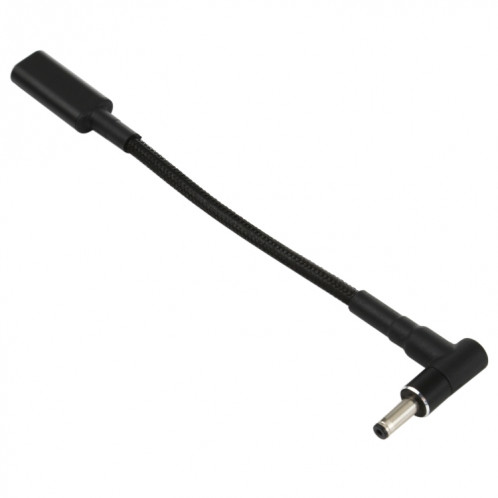 PD 100W 18.5-20V 3.5 x 1.35mm Coude vers USB-C / Adaptateur Type-C Câble tressé en nylon SH42031412-05