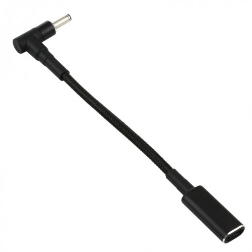 PD 100W 18.5-20V 3.5 x 1.35mm Coude vers USB-C / Adaptateur Type-C Câble tressé en nylon SH42031412-05