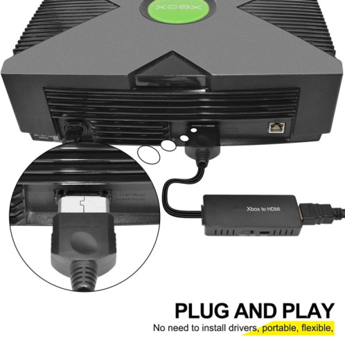 Pour adaptateur audio vidéo numérique convertisseur Xbox vers HDMI SH42201405-06