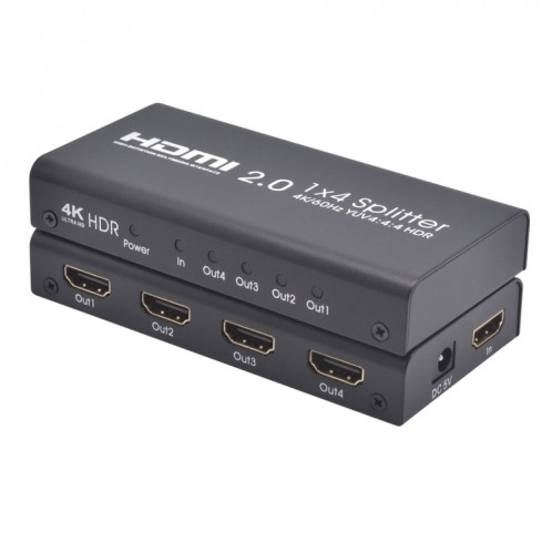 Répartiteur de commutateur Ultra HD 4K AYS-14V20 HDMI 2.0 1x4 (Noir) SH257B469-07