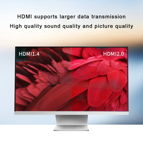 Répartiteur de commutateur Ultra HD 4K AYS-14V20 HDMI 2.0 1x4 (Noir) SH257B469-07