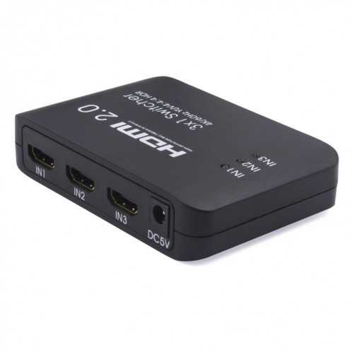 Répartiteur de commutateur Ultra HD 4K AYS-31V20 HDMI 2.0 3x1 (Noir) SH259B602-06