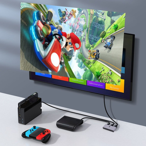 LS1097 1 en 2 sorties 4K écran partagé HDMI commutateur audio-vidéo de conversion bidirectionnelle SH4275527-08