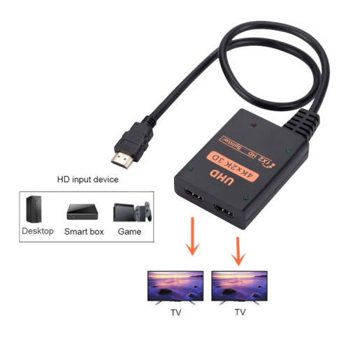 Répartiteur vidéo HDMI 4K HD 1 en 2 sorties, avec câble SH42761604-09