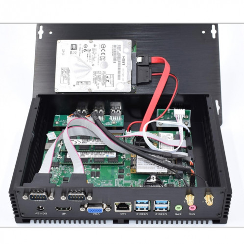 HYSTOU FMP04 i5 7200U Mini PC, Processeur Intel Core i5 7200U Dual Core jusqu'à 3.1GHz, RAM: 4 Go, ROM: 128 Go, Prise en charge des systèmes d'exploitation Windows 7/8/10 / Linux SH43681780-011