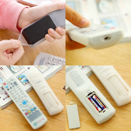 Housse de protection en silicone pour télécommande de climatisation à conception courte, 5 pièces, taille: 12,4 * 4,5 * 2,2 cm SH43891355-06