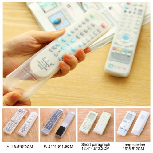 Housse de protection en silicone pour télécommande de climatisation à conception courte, 5 pièces, taille: 12,4 * 4,5 * 2,2 cm SH43891355-06