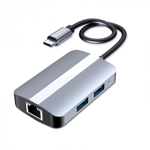 BYL-2112 Adaptateur HUB de station d'accueil multifonction USB-C / Type-C vers USB 5 en 1 SH4413205-011