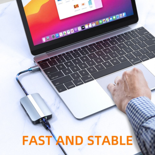 BYL-2112 Adaptateur HUB de station d'accueil multifonction USB-C / Type-C vers USB 5 en 1 SH4413205-011
