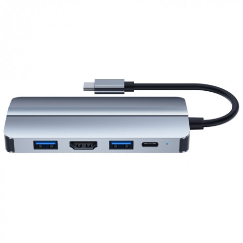 BYL-2109 Adaptateur HUB de station d'accueil multifonction USB-C / Type-C vers USB 5 en 1 SH44141393-08