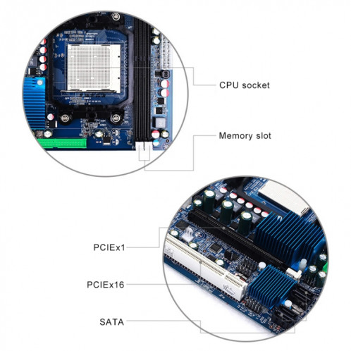 Carte mère d'ordinateur A78 DDR3 Memory Motherboard Support AM3 938 Dual-core Quad-core SH47851780-07