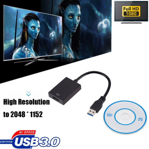 Câble convertisseur de carte graphique externe USB3.0 vers HDMI (noir) SH870B581-010