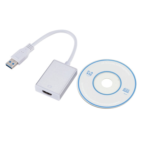 Câble convertisseur de carte graphique externe USB3.0 vers HDMI (argent) SH870S1450-010