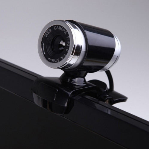 Webcam HXSJ A860 30 ips 12 mégapixels 480P HD pour ordinateur de bureau / ordinateur portable, avec microphone absorbant le son de 10 m, longueur: 1,4 m (noir) SH879B1528-03