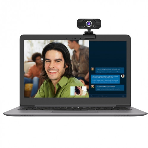 Webcam HXSJ S50 30fps 100 mégapixels 720P HD pour ordinateur de bureau / ordinateur portable / Smart TV, avec microphone insonorisant de 10 m, longueur: 1,4 m SH488087-011