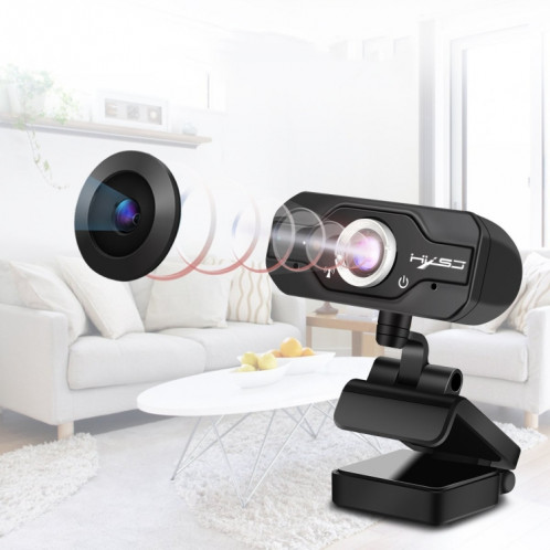 Webcam HXSJ S50 30fps 100 mégapixels 720P HD pour ordinateur de bureau / ordinateur portable / Smart TV, avec microphone insonorisant de 10 m, longueur: 1,4 m SH488087-011