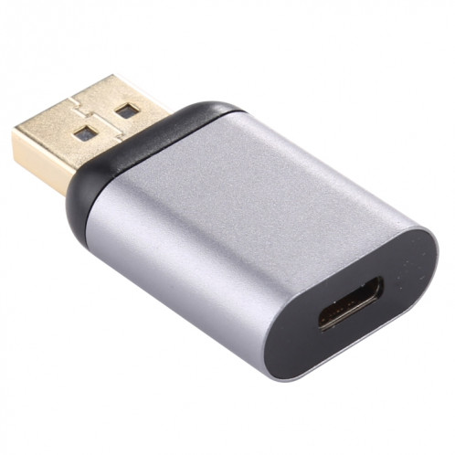 Adaptateur en alliage d'aluminium Type-C / USB-C Femelle vers Big DP Mâle (Argent) SH944S627-05