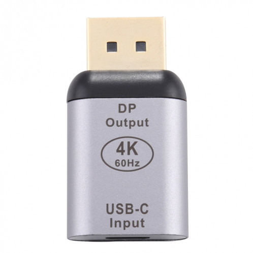 Adaptateur en alliage d'aluminium Type-C / USB-C Femelle vers Big DP Mâle (Argent) SH944S627-05