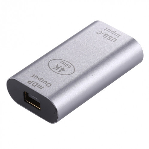 Adaptateur en alliage d'aluminium Type-C / USB-C Femelle vers Mini DP Femelle (Argent) SH945S1837-05