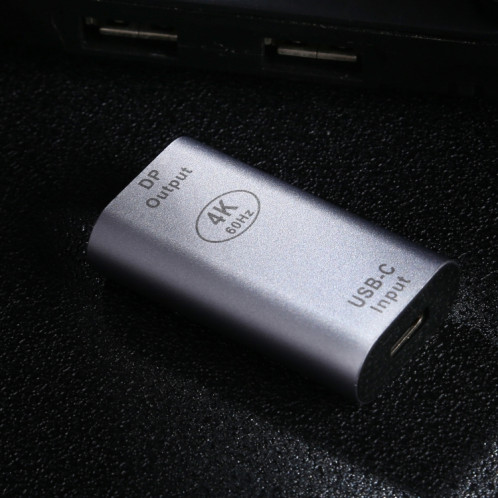 Adaptateur en alliage d'aluminium Type-C / USB-C Femelle vers Mini DP Femelle (Argent) SH945S1837-05