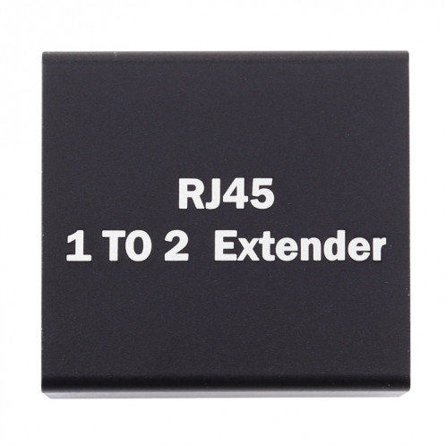 Rallonge de tête d'extension RJ45 1 à 2 en alliage d'aluminium (noir) SH947B130-05