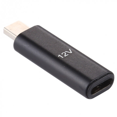 Adaptateur 12V Type-C / USB-C Femelle vers PD en alliage d'aluminium pour Asus (Noir) SH949B364-05