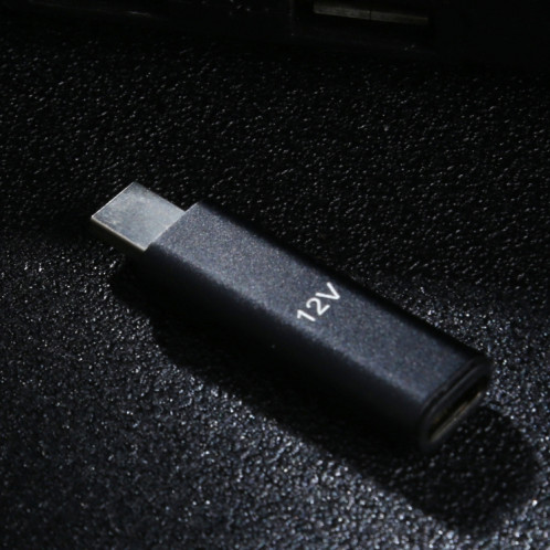 Adaptateur 12V Type-C / USB-C Femelle vers PD en alliage d'aluminium pour Asus (Noir) SH949B364-05