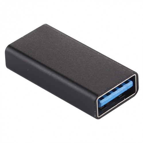 Adaptateur en alliage d'aluminium Type-C / USB-C femelle vers USB 3.0 femelle (noir) SH950B1480-05